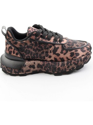 Bambi Leopar Siyah  Kadın Sneaker K01235003387