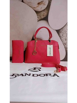 Pandora Bags Vişne Pembe Nubuk Deri Kadın Çanta