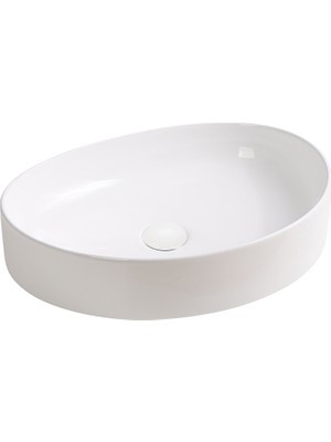 EY-4713 Tezgah Üstü Lavabo Parlak Beyaz