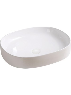 EY-4712 Tezgah Üstü Lavabo Parlak Beyaz