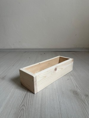 Nest WoodTR Nestwoodtr Çok Amaçlı Doğal Ahşap Organizer Dekoratif Kutu 1 Adet