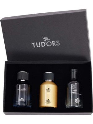 Tudors Özel Hediye Kutulu 3'lü Limon-Bergamot Çarkıfelek 100 ML Uzun Süre Kalıcı Parfüm Seti