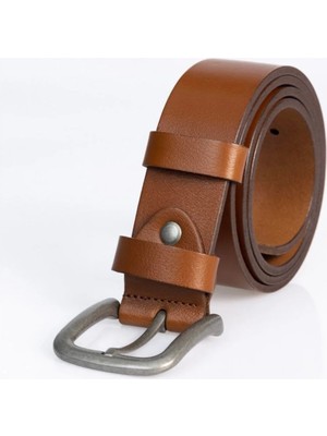 Tudors Erkek %100 Hakiki Deri 4 cm Spor Taba Renk Kemer
