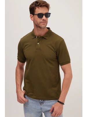 Tudors Erkek Slim Fit Dar Kesim Pamuklu Yumuşak Dokulu Serin Tutan Kumaş Düz Pike Polo Yaka Tişört