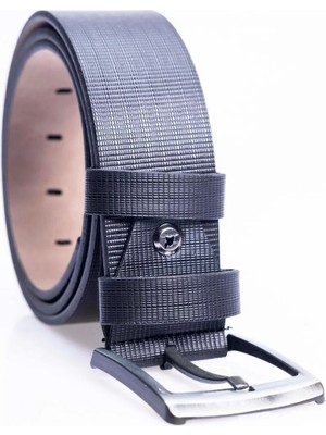 Tudors Erkek 4,5 Cm Spor Siyah Kemer