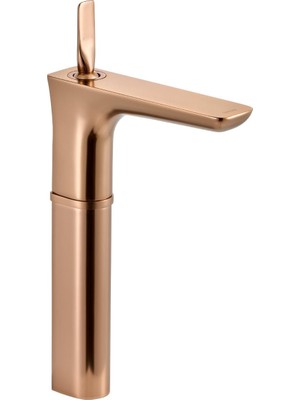 FK-5123 Yüksek Lavabo Bataryası Mat Rose
