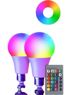 Semel Akıllı Rgb LED Ampul LED Uzaktan Kumandalı Renk Değiştiren Ampul
