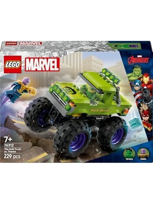 Palmira Demir ǀ Hulk Kamyonu, Thanos'a Karşı 76312-7 Yaş ve Üzeri Çocuklar Için Yaratıcı Oyuncak Yapım Seti, Doğum Günü Hediyesi Fikri (229 Parça)