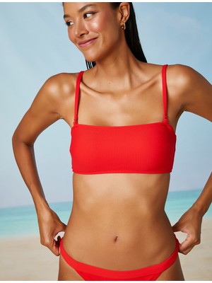 Koton Bikini Üstü Dolgulu Dokulu