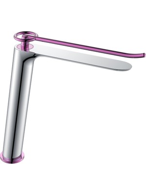 Fontana FA-5021P Krom & Mor Yüksek Lavabo Bataryası