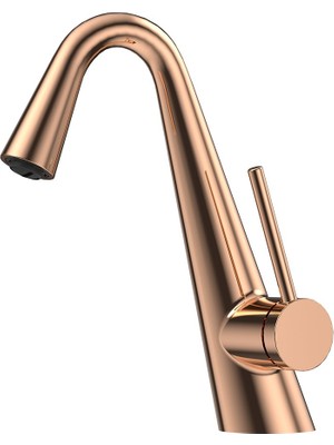 Fontana FG-4513 Parlak Rose Lavabo Bataryası