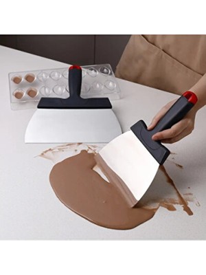 Empressco Paslanmaz Çikolata Kazıyıcı ve Temperleme Spatulası 24X16 cm