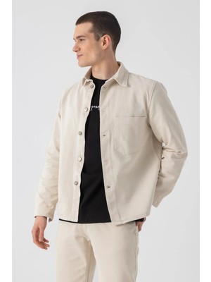 i8 Denim Tek Cep Denim Dış Gömlek