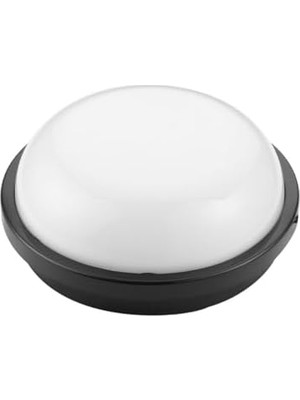 Palmira Demir 15W Artos Siyah LED Nem Su Geçirmez Banyo Bahçe Balkon Modern Tavan Duvar Lambası Beyaz Işık 6500K IP65 Dış Mekan Kullanıma Uygun