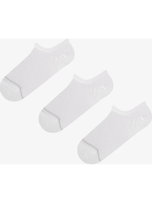 Penti Beyaz Basic Mesh Pamuklu Simli 3 Çift Sneaker Çorap