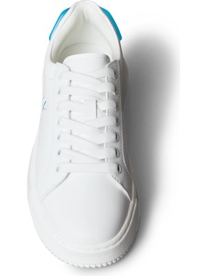 Calvin Klein Kadın / Kız Beyaz Calvin Klein Chunky Cupsole Ru Pa, 0le Beyaz Kadın Spor Ayakkabı & Sneaker
