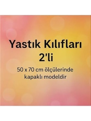 Palmira Demir Ezgi Desenli Pamuklu Yastık Kılıfı, Lavanta Deseni, 50 x 70 Cm, Lila, 2 Adet