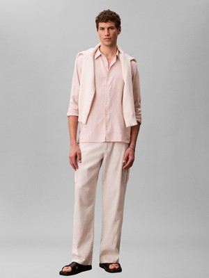 Calvin Klein Ls Solıd Lınen Class