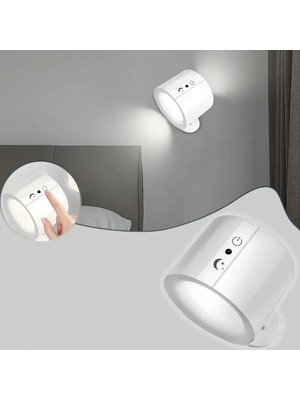 Palmira Demir Magnetik Yapışkanlı Uzaktan Kumandalı Işık Oda Salon Işıklandırmak Için Lamba Iç Mekan Için Uygun Şarjlı Aydınlatma Yatak Odası Çocuk Odası Aydınlatması BD80A (BD80A - Beyaz)