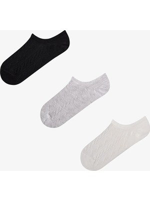 Penti Diamond Jacquard 3lü Sneaker Çorabı