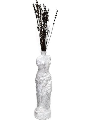 Palmira Demir Büyük Mermer Desenli Venüs Vazo (33 Cm)