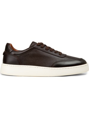 Deery Erkek Hakiki Deri Kahverengi Sneaker Ayakkabı - 04406MKHVE01