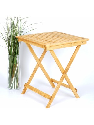 Woodensa Balkon ve Bahçe Katlanir Masa Kiraz 60X60 cm PNR522