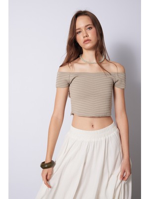 Nisan Triko Triko Korse Top