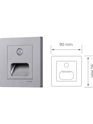 İnoled Inoled Sensörlü Koridor Armatür Beyaz  (6102-01)