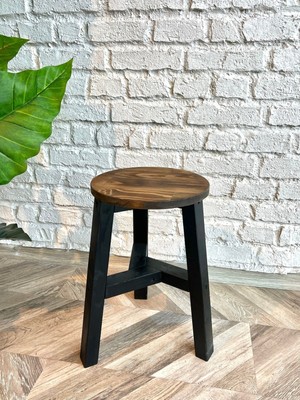 Woodensa Ahsap Üç  Ayak Çok Kullanimli Tabure Ceviz 27X45 cm CIN001