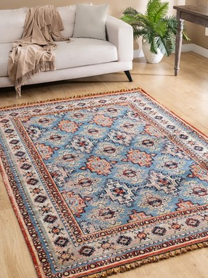 Tuğra Halı Kuman Kilim Eskitme Desenli Kilim KU01