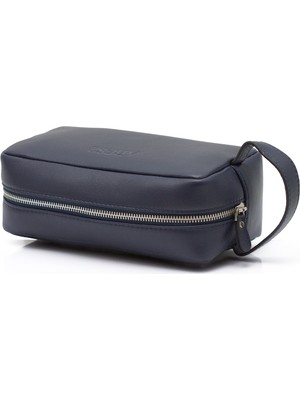 ABESS Premium Hakiki Deri Erkek El Çantası - Lacivert Lüks Gerçek Deri Erkek Clutch (A5516L)