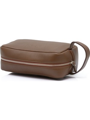 ABESS Premium Hakiki Deri Erkek El Çantası - Taba Lüks Clutch (A5516T) | Günlük & Seyahat