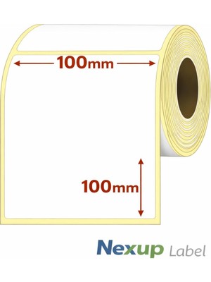 Ahl Shop 100X100 mm Termal Etiket, Barkod/adres/kargo Termal Etiketleri,  ve Diğer Yazıcılarla Uyumlu