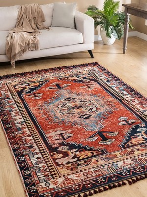 Tuğra Halı Kuman Kilim Eskitme Desenli Kilim KU03