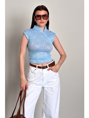 Shopping Shop Dantel Japon Bluz Bebe Mavı