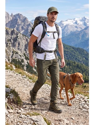 Buratti Normal Kalıp Lastikli Bel Düz Paça Trekking Pantolon Erkek Pantolon 693159