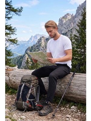 Buratti Normal Kalıp Lastikli Bel Düz Paça Trekking Pantolon Erkek Pantolon 693159