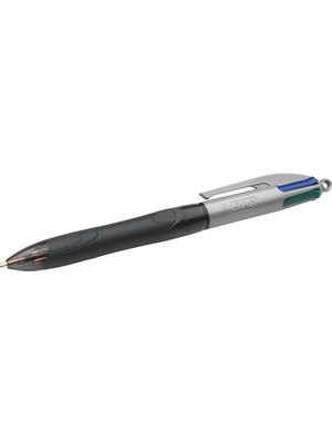 Ahl Shop 4 Colours Grip Pro Tükenmez Kalem 12'li Kutu, Kauçuk Tutacak, 1.0mm Uç, Tek Kalemde Mavi, Kırmızı, Yeşil ve Siyah Renkler