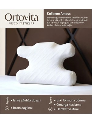 Ortovita Ortopedik Kırışık Giderici, Güzellik Yastığı Rahat Yatış ve Kas Agrısı Azaltıcı Visco