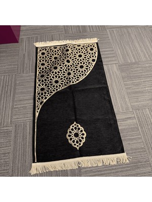 MYBEDESTEN Modern Asimetrik Geometrik Desenli Saçaklı Seccade