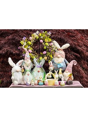 Ahl Shop Boston International Paskalya Tavşanı Cüce Masa Üstü Figürü, 15,72 Cm, Mavi Balley