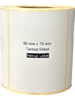 Ahl Shop 90X70 mm Termal Etiket, Barkod/adres/kargo Termal Etiketleri,  ve Diğer Yazıcılarla Uyumlu