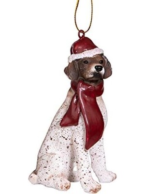 Ahl Shop Christmas Ornaments - Xmas Pointer Yazlık Köpek Süsü