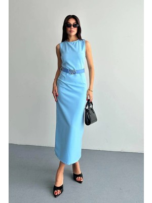Shopping Shop Beli Kemerli Elbise Bebe Mavı