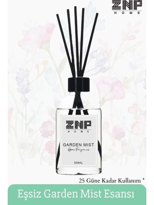 Seraser Gizli Bahçe | Çubuklu Oda Kokusu Esansiyel Uçucu Diffuser Garden Mist 50ML