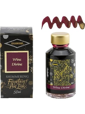 Diamine Ink Shimmering Mürekkep Wine Divine 50 ml