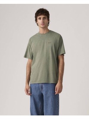 Levi's Red Tab Vintage Erkek Yeşil Bisiklet Yaka T-Shirt A0637-0189