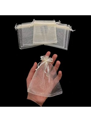 Karakız Tül Kese Krem 12x14 Cm 100 Adet