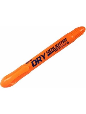 Amos Dry Highlighter Fosforlu Kalem Turuncu